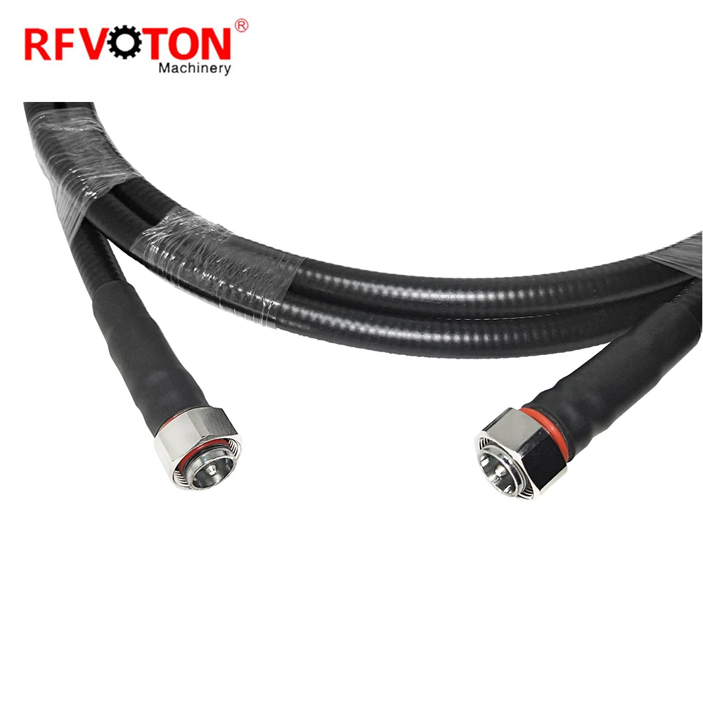 1/2'' Superflexible  Cable 4.3/10 male  to 4.3-10 Mini Din  plug Connector rf jumper cable assembly manufacture