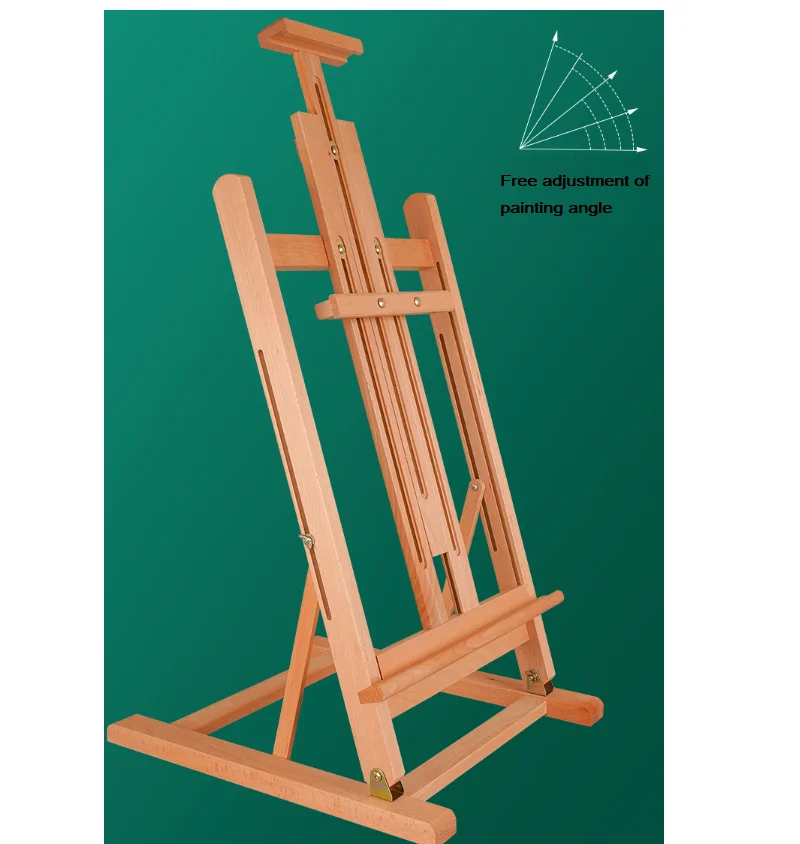 Tabletop Wooden H-Frame Studio Easel, Painting And Display Easel...