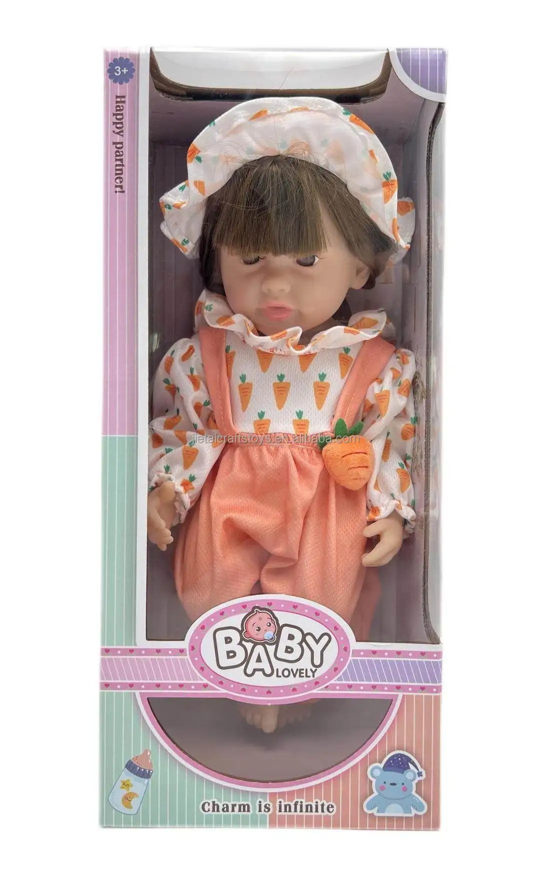Factory 32 cm Height Lovely Baby Dolls 100% High Quality Vinyl Best Partner for Babies