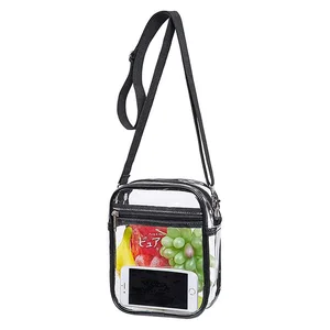 Unisex Fashion Clear Crossbody Purse Bag