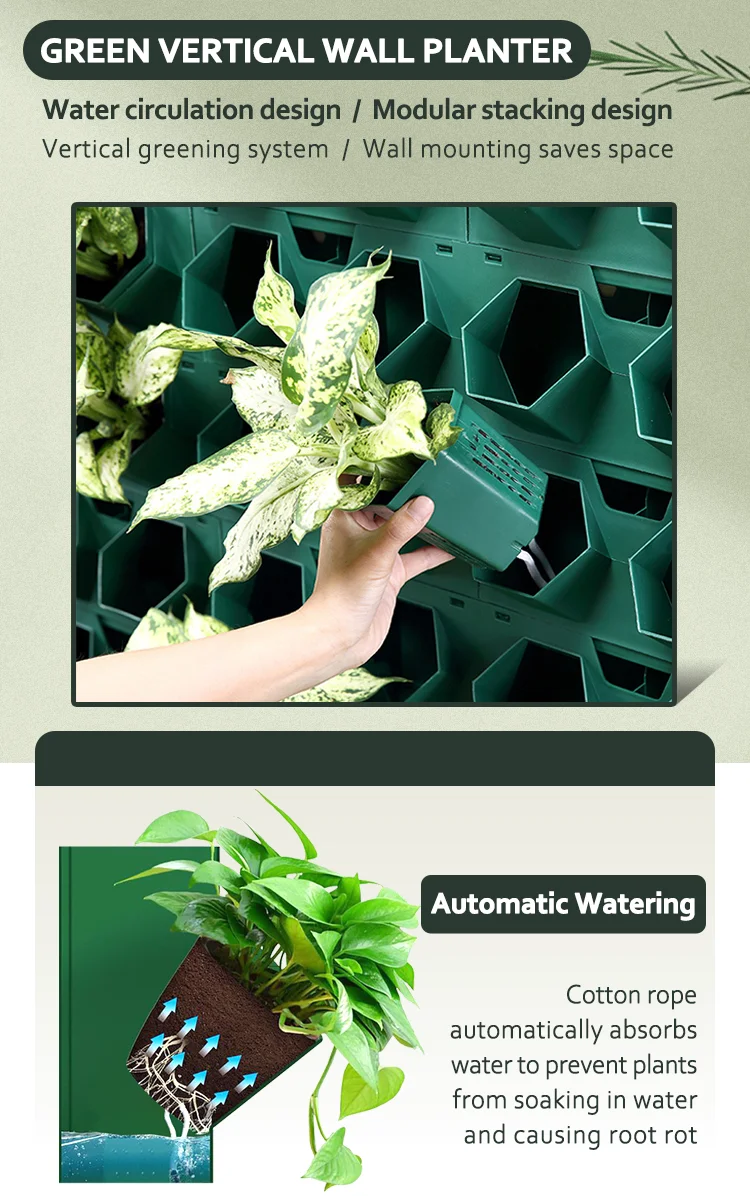 Living Wall Planter System Indoor And Outdoor Vertical Wall Garden