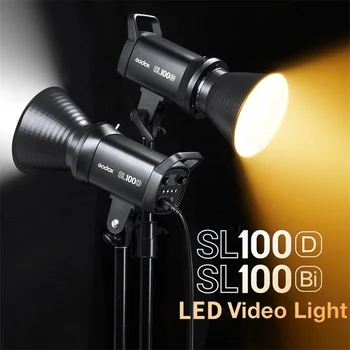 Godox SL100Bi Bi-Color 2800-6500K SL100D 5600K LED Studio Video Light 100W Outdoor Shooting Photography Lighting Bowens Mount product image