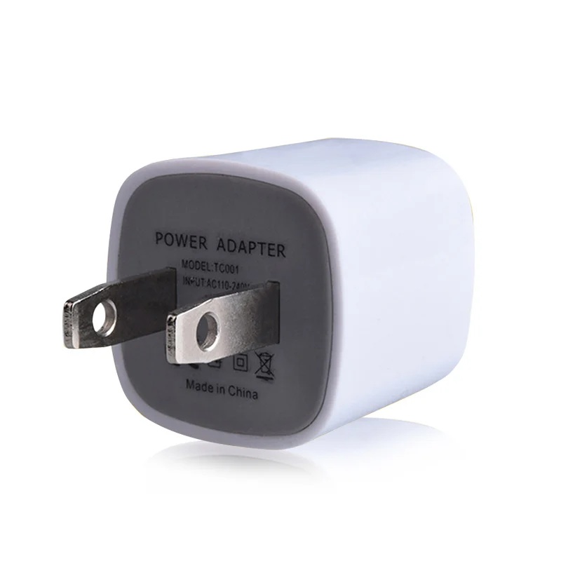 Wholesale Magnetic Electric USB Wall Plug 5W 1A 5V Single Port Wall Charger Power Adapter US Plug CE/FCC Certified Short Circuit