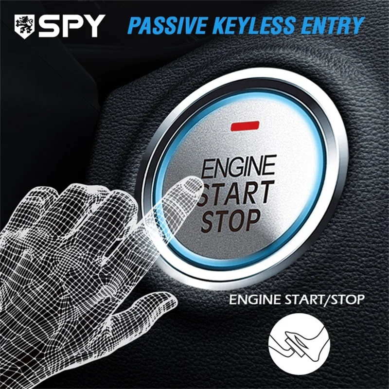 Passive Keyless Entry Push Start Button System for Camry Polo Corolla Sonata City Bora Fiesta Cars-Spy Ignition Control