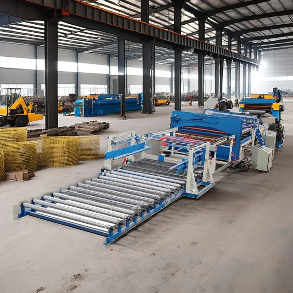 3-6 mm Automatic curver Fence Wire Mesh Panel Welding Machine With Bending Machine Production Line