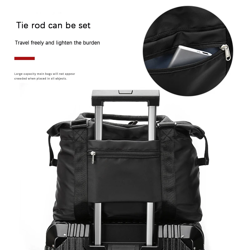 Дорожная сумка для женщин портативная вместительная легкая Холщовая Сумка фитнеса складной