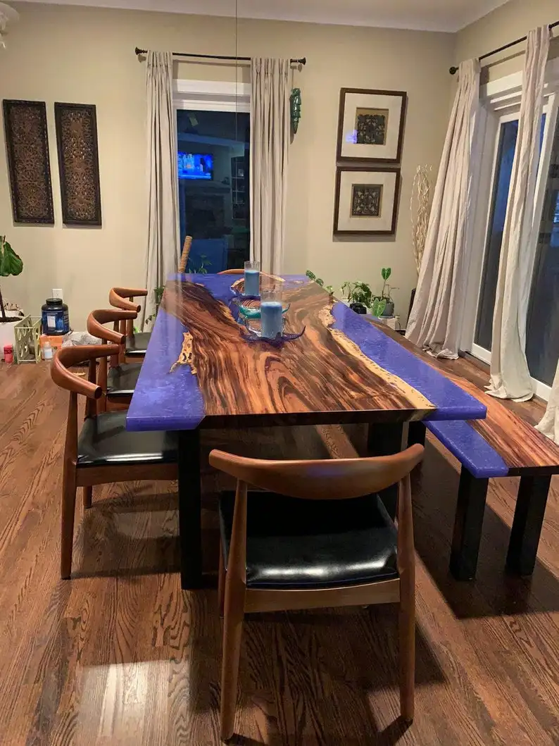 Epoxy Resin And Hardener 3-1Ratio/Table Epoxy Resin Filler/Epoxy Resin Liquid Crystal Clear For Table Top/Furniture