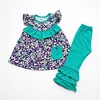 Dark Green Leaf Floral Set