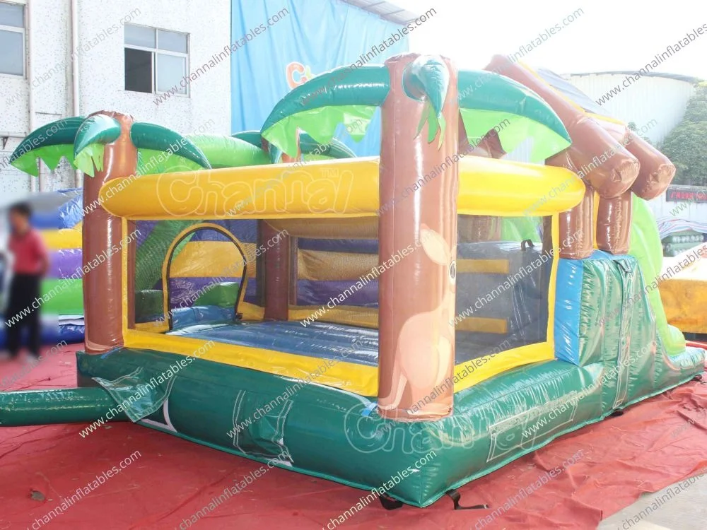 Outdoor Commercial Kangaroo Small Combo with Slide Obstacle Bouncer Jumper Commercial Jumping Castle Bounce Houses for Sale