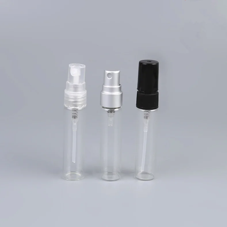 5ml 10ml boş şeffaf amber sprey cam şişe uçucu yağ paketleme için parfüm numune atomizer