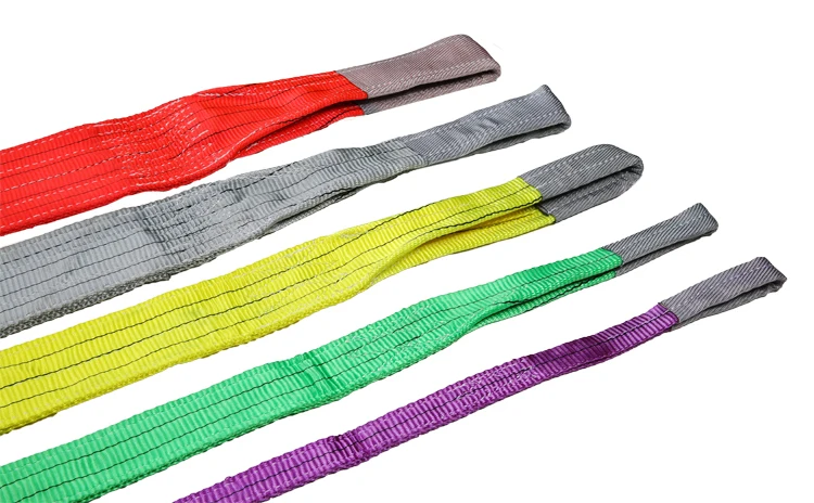 1t 2t 3t 4t 5t 6t 8t 10t 100% Polyester Lifting Webbing Sling Cargo ...