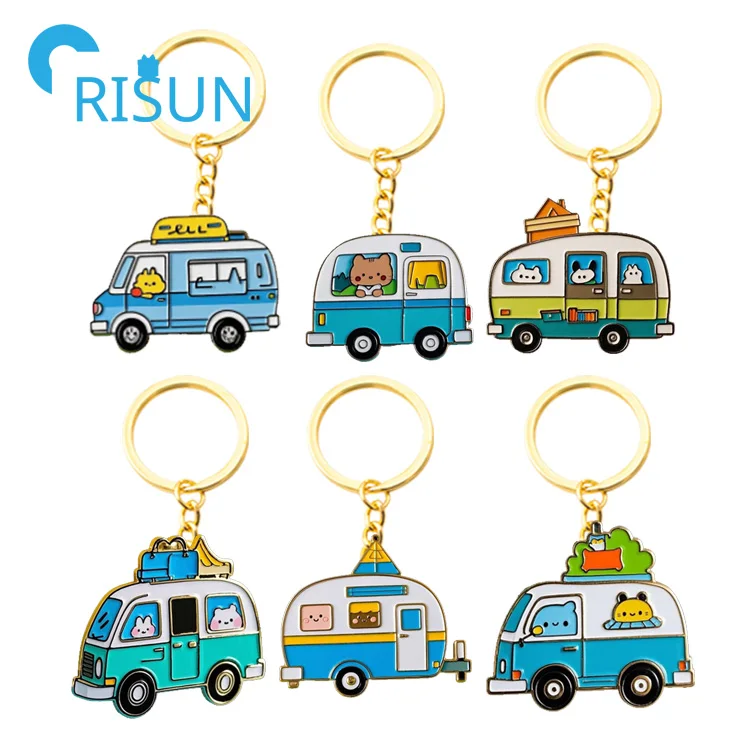 Porte-clés Humour Voyage Porte-clés Vintage En Forme De Camping-car - Cadeau Pour Amateurs De RV Et Camping Souvenir Camping Design Original