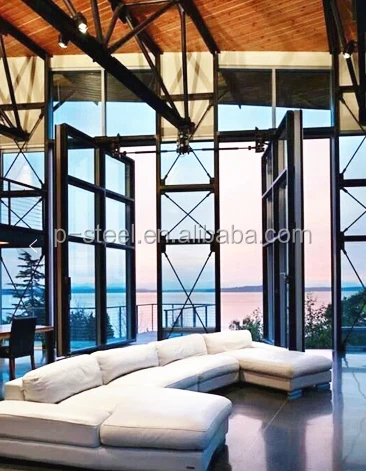 product modern high rise wrought iron swing door 1 hour fire rated glass compact steel pivot entries for condo lobbies windproof-4