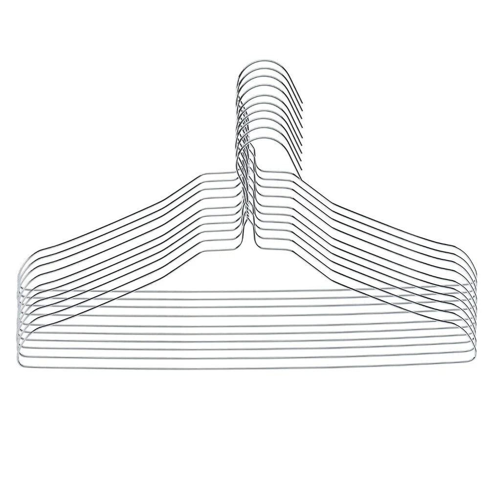 Space Saving Slim Metal Hangers Bulk Wire Metal Laundry Clothes Hanger