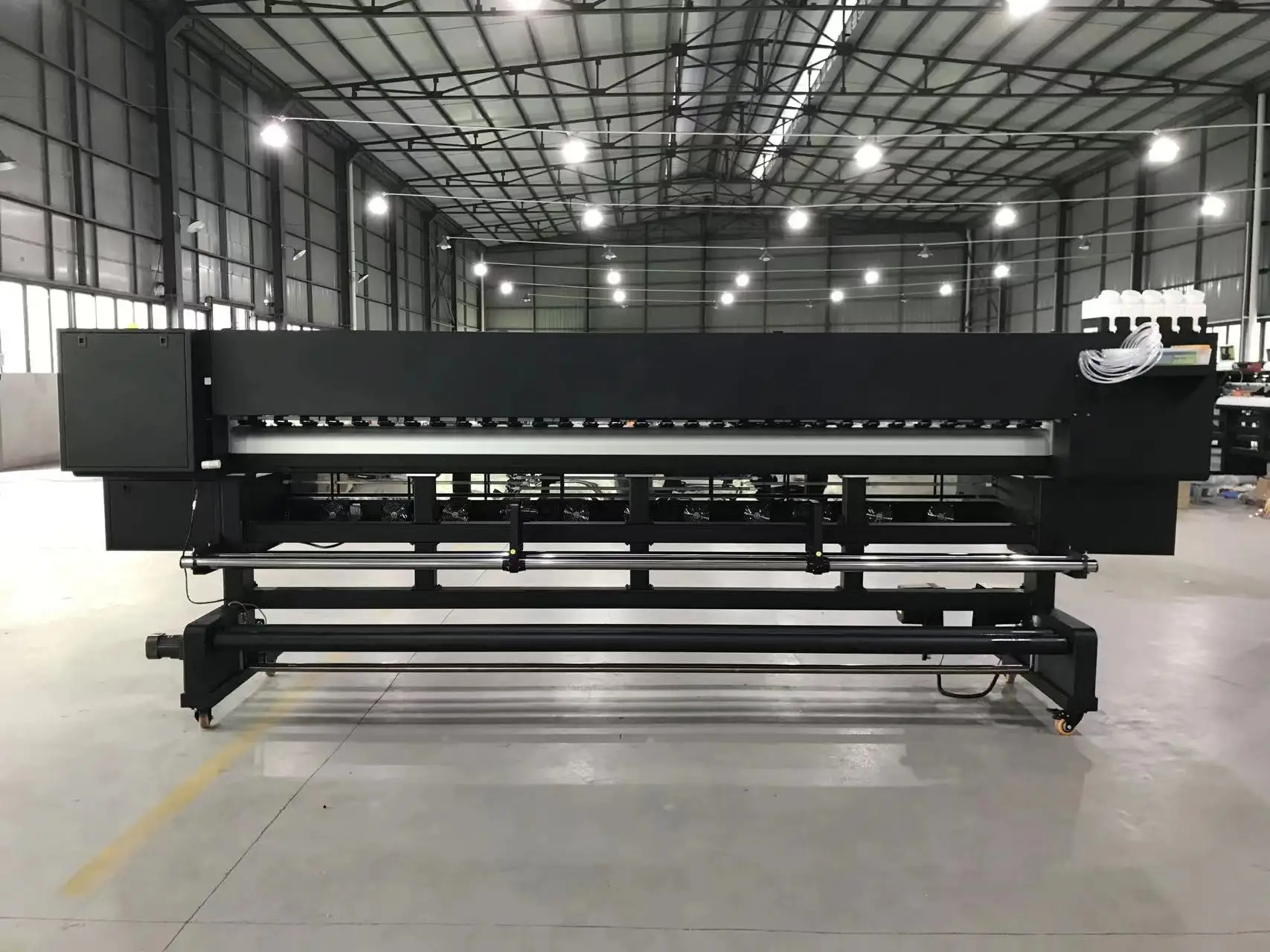 3.2m Large Format Banner Vinyl Sticker Digital Eco Solvent Printer Plotter with I3200/xp600 Inkjet Printers Provided 220V CMYK factory