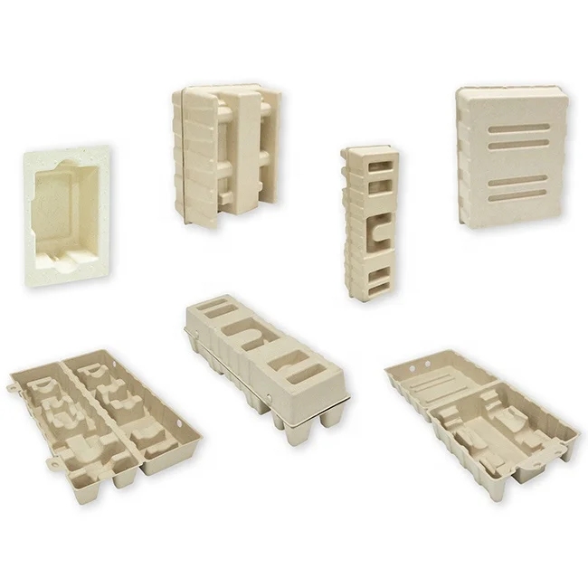 Mini Pulp Box Degradable Sugarcane Fiber Pulp Paper Pulp Molded Lunch Box Burger Box ...