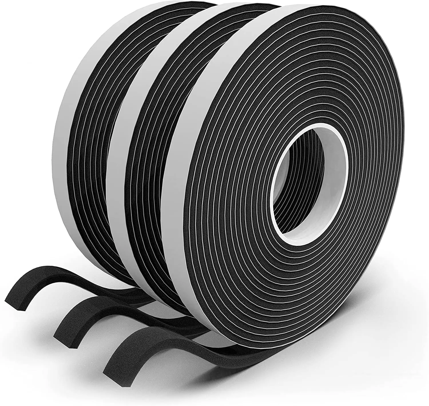 Powerful eva single side rubber seal foam foam black EVA foam sponge rubber single side tape