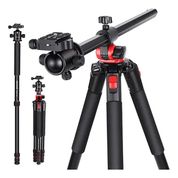 NEEWER 79 Inch Camera Tripod Monopod with Center Column and Ball Head Aluminum Camera Mount Camera Tripod Monopod