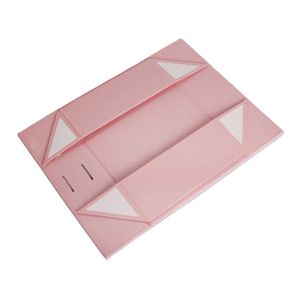 product custom biodegradable luxury foldable ribbon magnetic box embossed art paper packaging sponge liner for business logo display-4