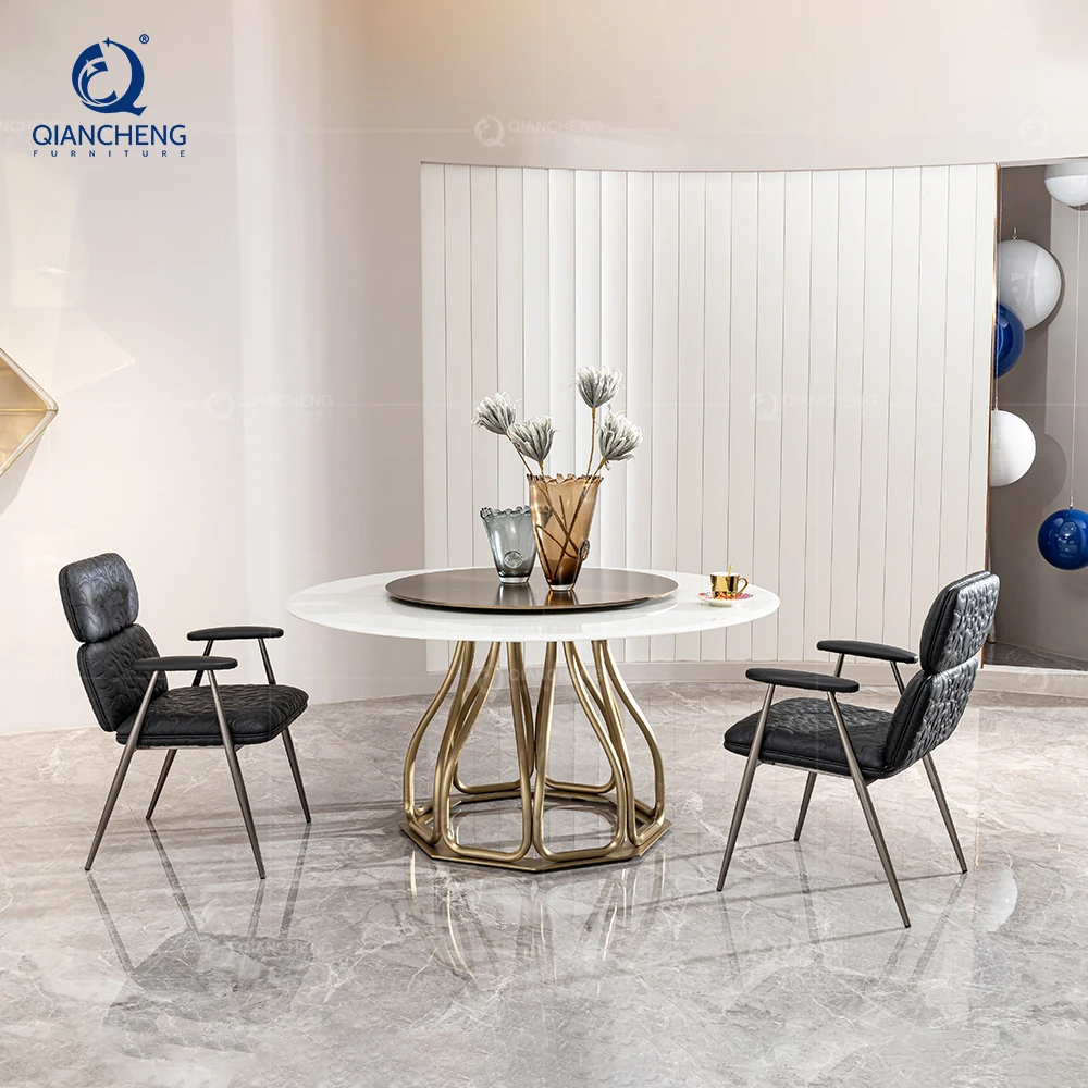 Foshan Furniture Wholesale Lazy Susan Dining Tables Mable with