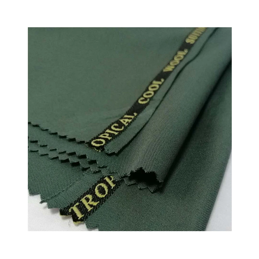 Suiting customize  polyester viscose blend fabrics with english selvage