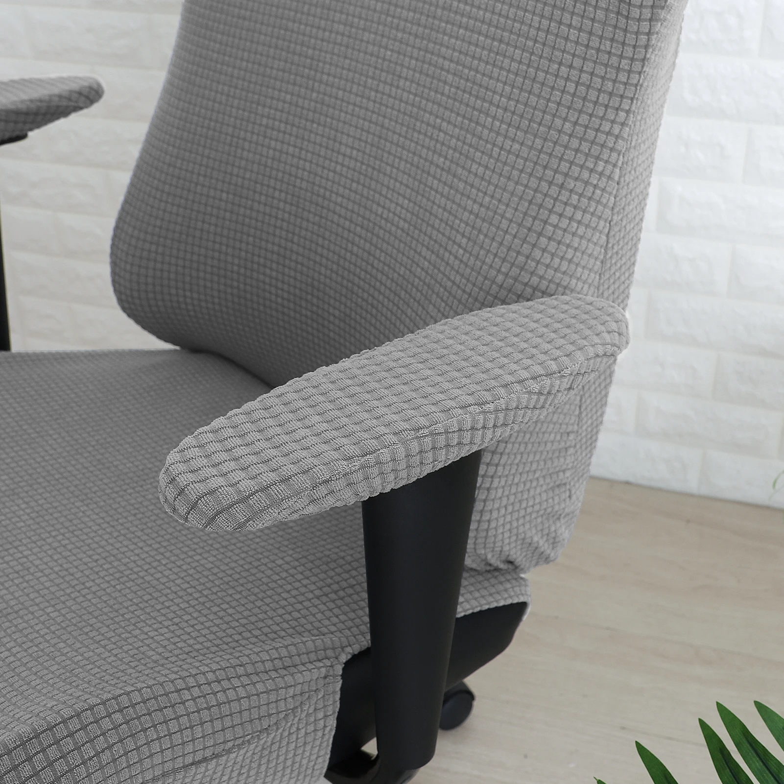 1 Set Gaming Chair Cover Spandex Office Chair Cover Elastic Armchair Seat Covers for Com aperçu 2