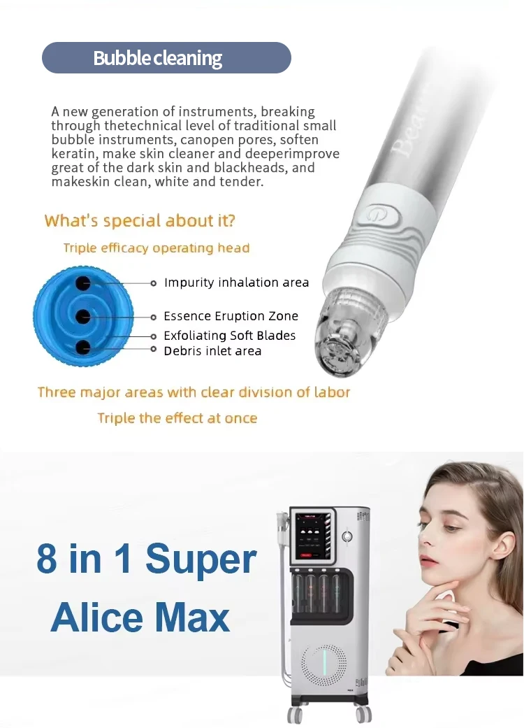 2026 Hydrodermabrasion Facial Machine 2025 Co2 Oxygen Bubble Facial Machine Hydra Dermabrasion Facial Cleaning Beauty Machine