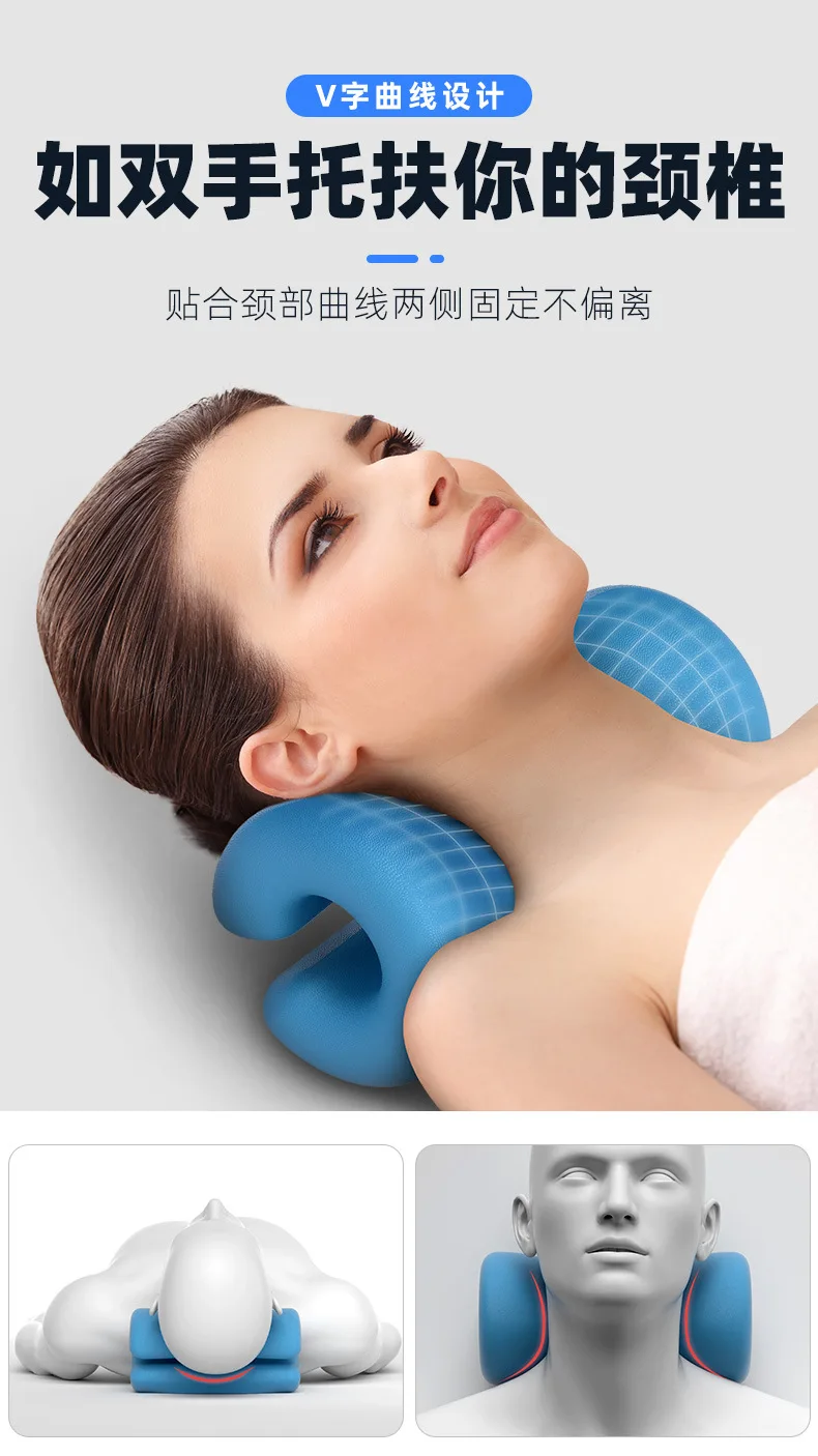 cervical traction chiropractic wedge pillow