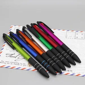 Hot Sales Promotional Multi Color 3 Color Pen 3 in 1 Stylus Pen With Custom logo