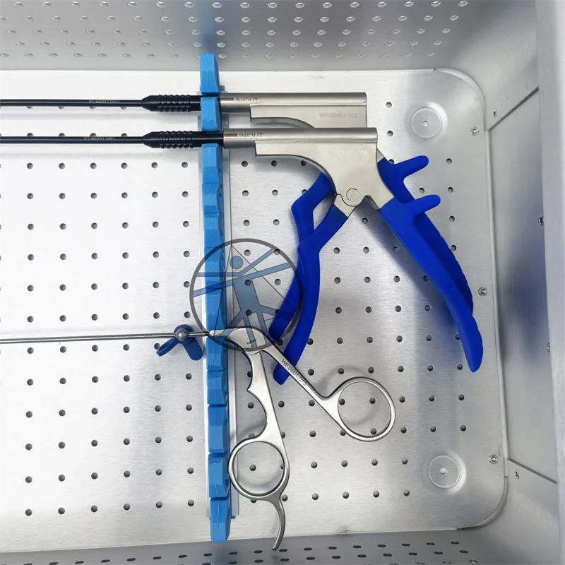 Surgical Instruments Aluminum Alloy Sterilization Box for Transforaminal Endoscope Instrument
