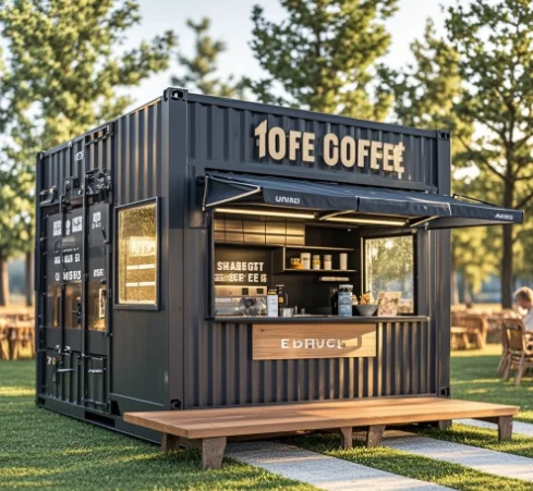 Modern Customizable 20ft Container Cafe Best Price for Your Own Coffee Shop manufacture