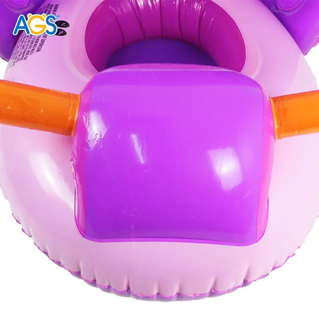 Inflatable Pool Float with Canopy, Car Shaped Babies Swim Float Boat with Sunshade Safty Seat for Toddler Infant Swim Ring Pool