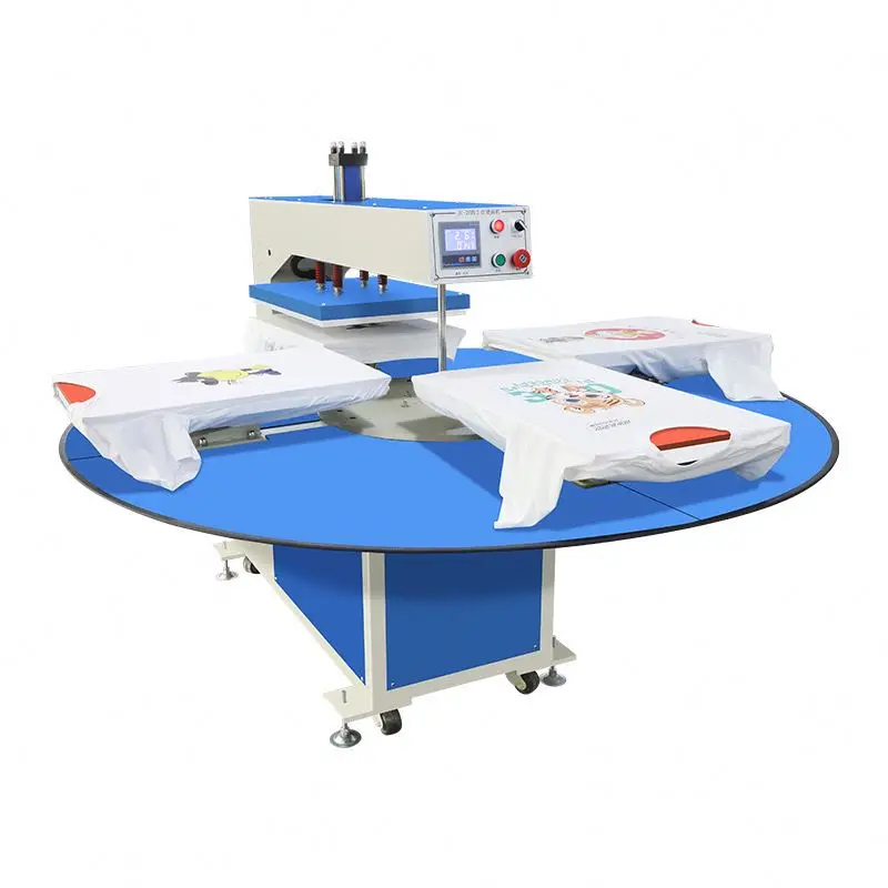 Pant Hoodie Sportswear Short Easy to Operate 40x60cm Digital Rotary 4 Station Thermal Transfer Machine With Laser Alignment
