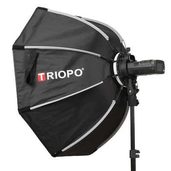 Triopo KX55 KX65 KX90 KX120 Speedlite Octagon Umbrella Softbox Outdoor Flash Soft Box for Godox V1 TT685II Speedlite Softbox detail image