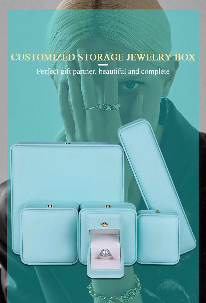 Wholesale Set Jewellery Gift Box Pu Leather Custom Bangle Bracelet