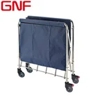 GNF Heavy-duty Foldable Laundry Sorter Cart Linen trolley Cart commercial folding laundry cart