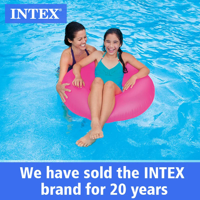 INTEX 59262 Neon Frost Tubes Adult Inflatable Swimming Rings