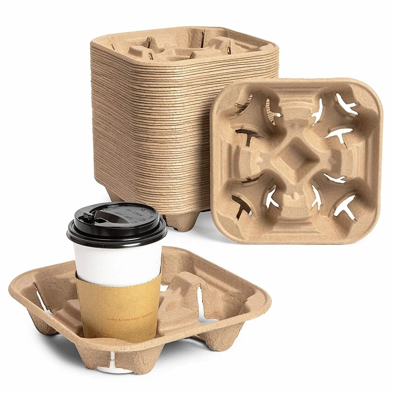 Four Drink Holder with Storage Box