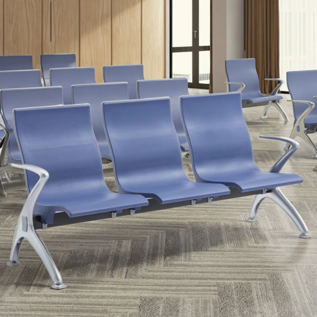 Commercial Grade Steel Stackable Chairs-Modern Design for Hospital & School Use Bulk Order Discounts 4