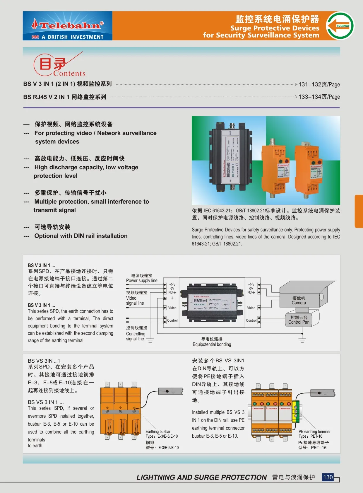 RJ45 Connection Surge Protection Devices for Bank Surveillance Systems ...