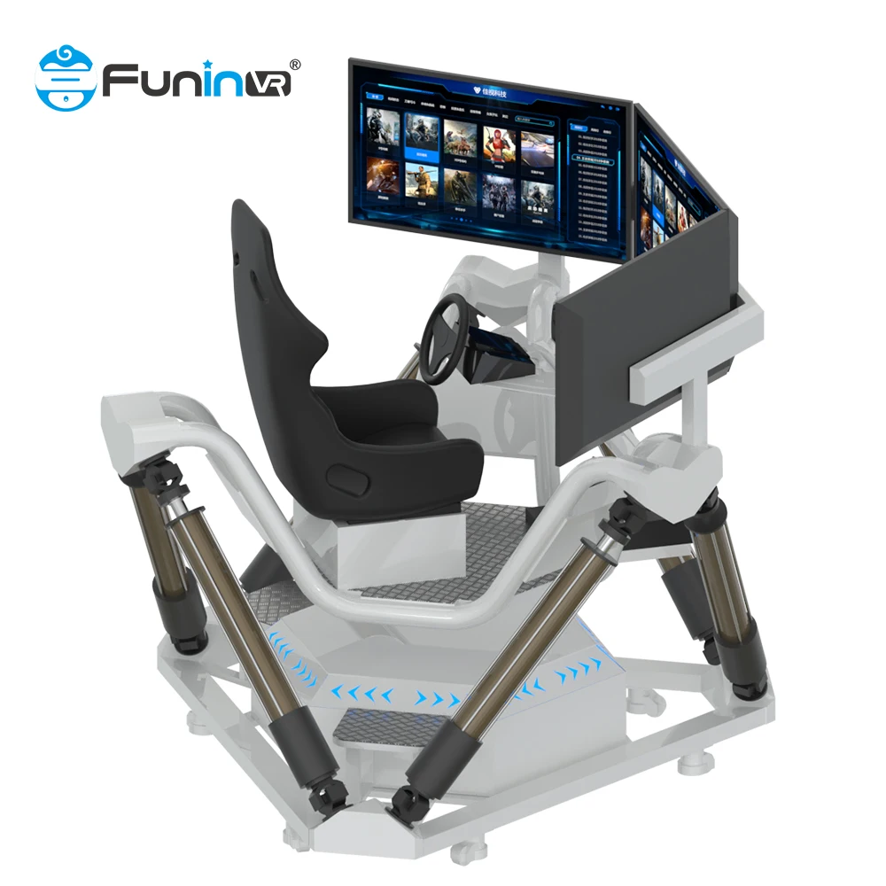 Vr Virtual  Three Screens Driving Simulator Drive Game Machine Motion Vr Machine 9D Vr Racing Simulator F1 Car Driving Simulator