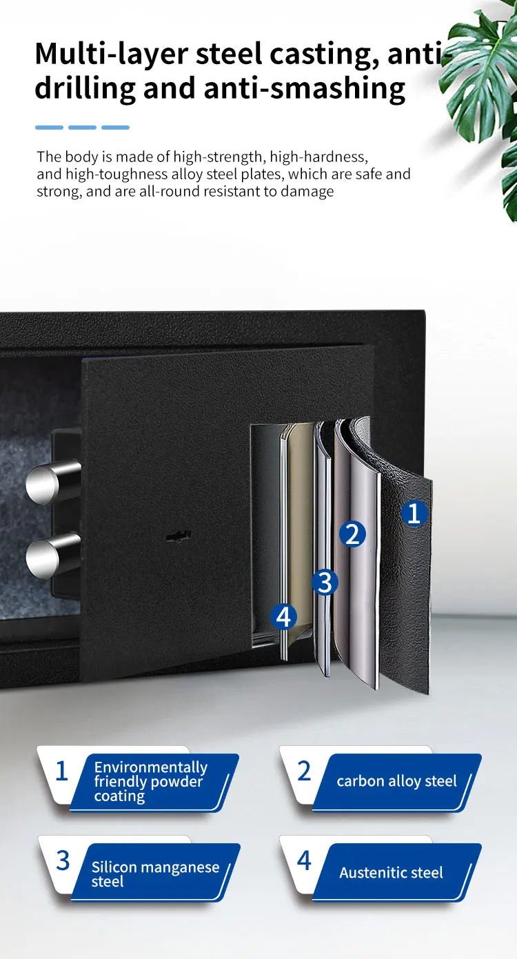 CEQSAFE High-end Mechanical Hidden Top Open Floor Mounted Safe Box for Office Drawer Safe details