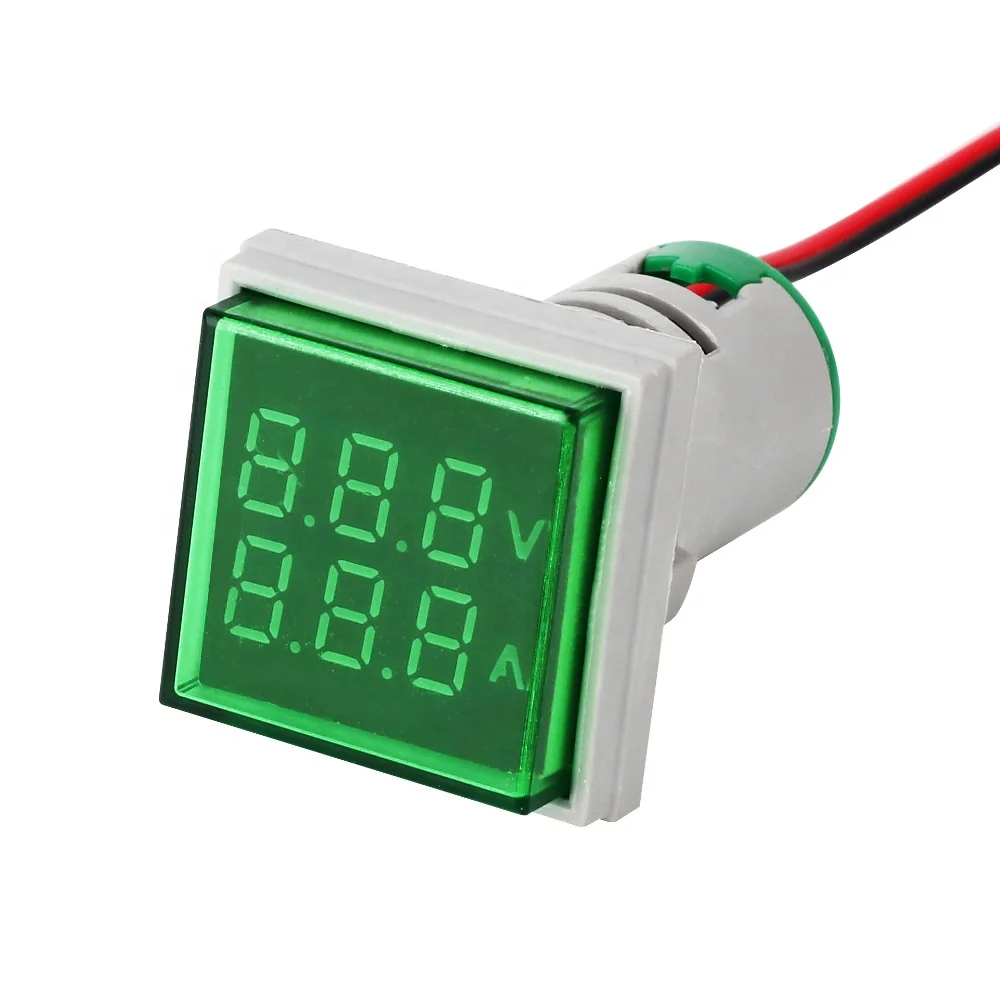 Details about   NEW 2In1 Mini AC 600V 100A Red LED Digital Panel Amp Voltage Combo Meter With CT 