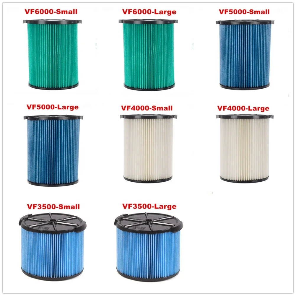 2 Pack VF5000 Vacuum Dust Filter For RIGID Shop Vac – 3 Layer, Fits 6-20 Gallon Wet/Dry