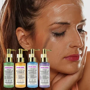 Gentle Deep Cleansing Oil with Green Tea & Centella Orange for Sensitive Skin Soothing Brightening Makeup Remover for Daily Use