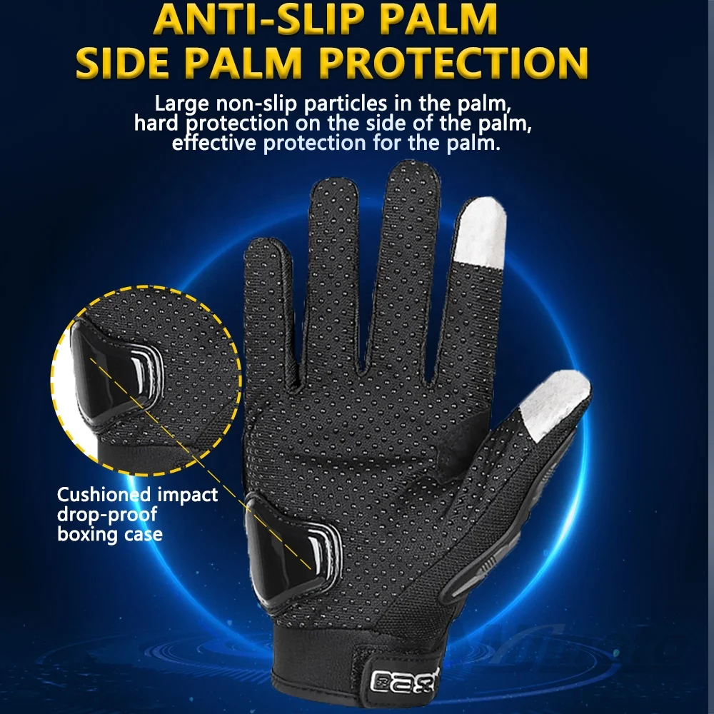 Guanti da moto estivi Touch Screen Traspirante Finger Rider