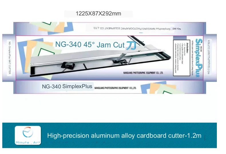High Quality 1.07M 340# Manual Mat Cutter Homemade Paper Cutting Machine for Home and Office Use
