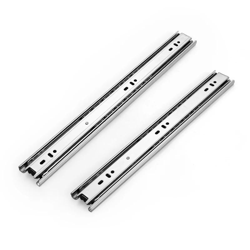 Smooth Durable 3 Fold Full Extension Drawer Slide Telescopic Channel
