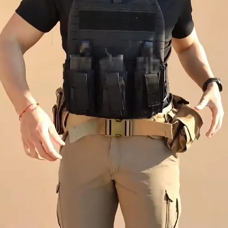 Wholesale Premium Multi Function Lightweight Tactical Battle Belts Duty Belt Premium Detachable Utility Wear-resistant Belt Set