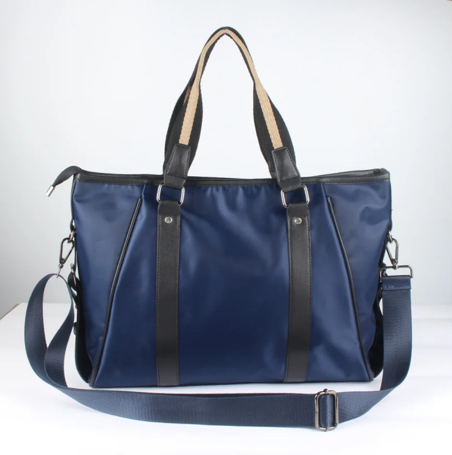 DF466 City fashion Customized stock promotion Business men women document bag working bags navy blue black